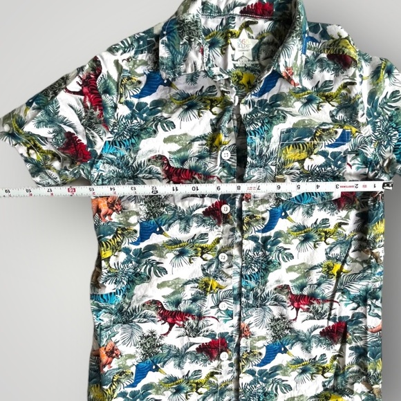 🟢5/$25 365 Kids Dinosaur Button-Down Shirt Garanimals - Picture 4 of 12